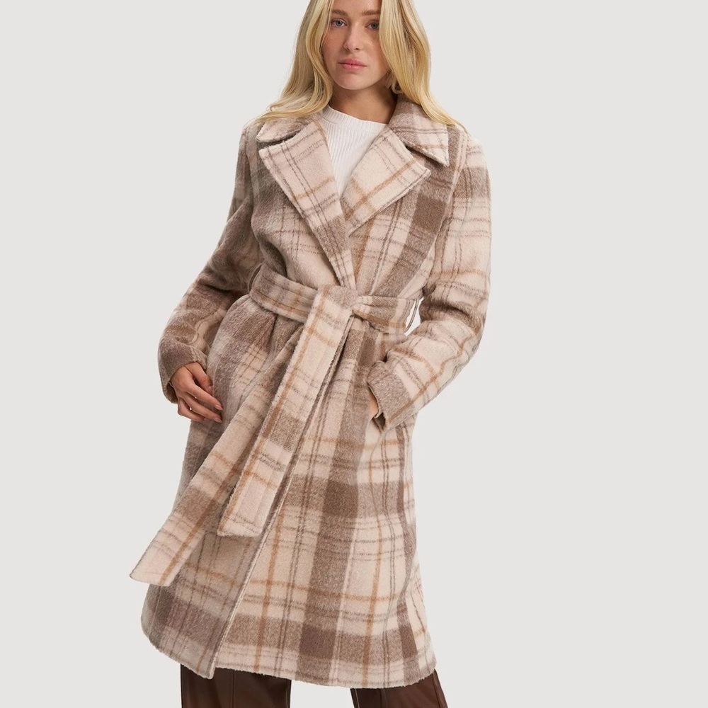 Noize Katja Vegan Wool Coat, L, in “Oat”, NWOT, Sold out everywhere.